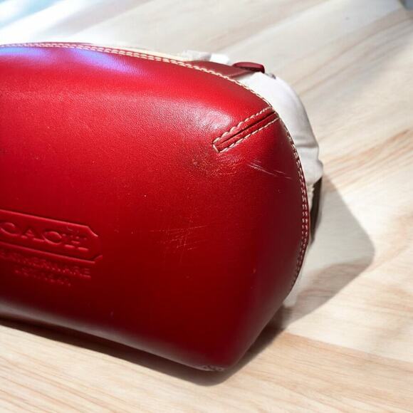 Vintage Coach 8909 Woven Straw Tote - Picture 10 of 16